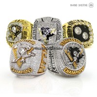 Pittsburgh Penguins Stanley Cup Rings Collection (5 Rings/Premium)